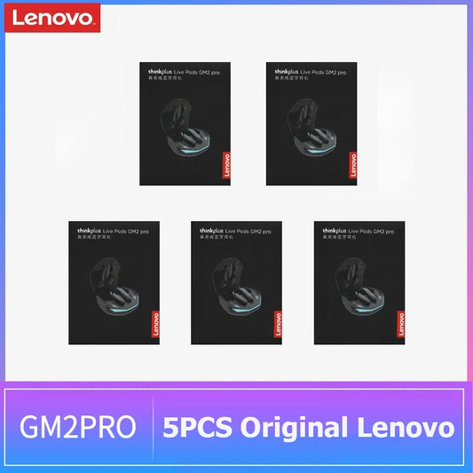 5PCS Original Lenovo GM2 Pro Wireless Bluetooth Earphones Stereo Noise